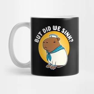 But did we sink Cartoon Capybara Sailor Mug